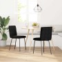 Sillas de comedor 2 unidades terciopelo negro en Sillas de comedor | Comprar online en Foru.es