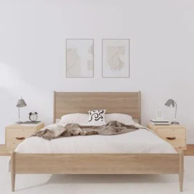 Mesitas de noche 2 uds madera maciza de pino 40x34x35 cm de vidaXL, Mesitas de noche - Ref: Foro24-818286, Precio: 72,87 €, D...