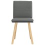 Sillas de comedor 2 unidades tela gris oscuro en Sillas de comedor | Comprar online en Foru.es