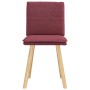 Sillas de comedor 2 unidades tela rojo tinto en Sillas de comedor | Comprar online en Foru.es