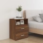 Mesitas de noche 2 unidades marrón roble 50x32x60 cm de vidaXL, Mesitas de noche - Ref: Foro24-815863, Precio: 119,38 €, Desc...