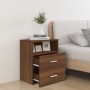 Mesitas de noche 2 unidades marrón roble 50x32x60 cm de vidaXL, Mesitas de noche - Ref: Foro24-815863, Precio: 119,38 €, Desc...