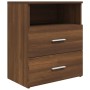 Mesitas de noche 2 unidades marrón roble 50x32x60 cm de vidaXL, Mesitas de noche - Ref: Foro24-815863, Precio: 119,38 €, Desc...