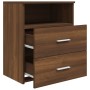 Mesitas de noche 2 unidades marrón roble 50x32x60 cm de vidaXL, Mesitas de noche - Ref: Foro24-815863, Precio: 119,38 €, Desc...