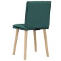 Sillas de comedor 2 unidades tela verde oscuro en Sillas de comedor | Comprar online en Foru.es