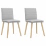 Sillas de comedor 2 uds tela gris nube en Sillas de comedor | Comprar online en Foru.es