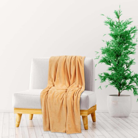 Manta poliéster color desert mist 150x200 cm de vidaXL, Mantas - Ref: Foro24-136273, Precio: 22,57 €, Descuento: %
