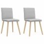 Sillas de comedor 2 uds tela gris nube en Sillas de comedor | Comprar online en Foru.es