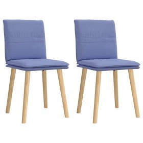 Sillas de comedor 2 uds tela azul jeans en Sillas de comedor | Comprar online en Foru.es