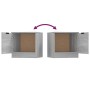 Mesitas de noche 2 unidades color gris Sonoma 40x39x40 cm de vidaXL, Mesitas de noche - Ref: Foro24-817030, Precio: 53,53 €, ...