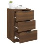 Mesitas de noche 2 unidades marrón roble 40x36x65 cm de vidaXL, Mesitas de noche - Ref: Foro24-817056, Precio: 93,64 €, Descu...