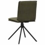 Silla de comedor cuero gamuza verde militar en Sillas de comedor | Comprar online en Foru.es