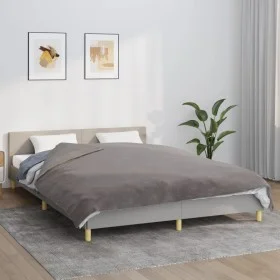 Gewichtsdecke mit grauem Stoffbezug 200x200 cm 13 kg von vidaXL, Decken - Ref: Foro24-350833, Preis: 105,45 €, Rabatt: %