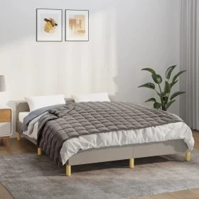 Gray fabric weighted blanket 140x200 cm 10 kg by vidaXL, Blankets - Ref: Foro24-3154836, Price: 66,38 €, Discount: %