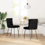Sillas de comedor 2 unidades terciopelo negro en Sillas de comedor | Comprar online en Foru.es