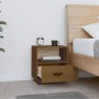 Mesita de noche madera maciza de pino marrón miel 40x34x45 cm de vidaXL, Mesitas de noche - Ref: Foro24-818301, Precio: 39,64...