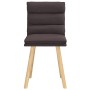 Sillas de comedor 2 unidades tela marrón oscuro en Sillas de comedor | Comprar online en Foru.es