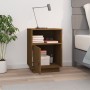Mesita de noche madera maciza de pino marrón miel 40x34x55 cm de vidaXL, Mesitas de noche - Ref: Foro24-818321, Precio: 56,23...