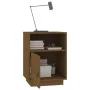 Mesita de noche madera maciza de pino marrón miel 40x34x55 cm de vidaXL, Mesitas de noche - Ref: Foro24-818321, Precio: 55,47...
