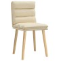Sillas de comedor 2 unidades tela color crema en Sillas de comedor | Comprar online en Foru.es