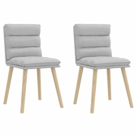 Sillas de comedor 2 uds tela gris nube en Sillas de comedor | Comprar online en Foru.es