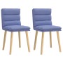 Sillas de comedor 2 uds tela azul jeans en Sillas de comedor | Comprar online en Foru.es