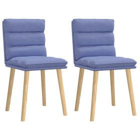 Sillas de comedor 2 uds tela azul jeans en Sillas de comedor | Comprar online en Foru.es