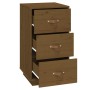 Mesitas de noche 2 uds madera de pino marrón miel 40x40x75 cm de vidaXL, Mesitas de noche - Ref: Foro24-818342, Precio: 166,0...