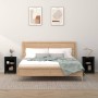 Mesitas de noche 2 uds madera maciza de pino negro 40x35x55 cm de vidaXL, Mesitas de noche - Ref: Foro24-820965, Precio: 68,3...