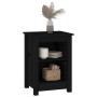 Mesitas de noche 2 uds madera maciza de pino negro 40x35x55 cm de vidaXL, Mesitas de noche - Ref: Foro24-820965, Precio: 68,3...