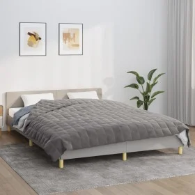 Manta con peso tela gris 200x220 cm 13 kg de vidaXL, Mantas - Ref: Foro24-3154841, Precio: 92,43 €, Descuento: %