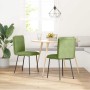 Sillas de comedor 2 unidades terciopelo verde claro en Sillas de comedor | Comprar online en Foru.es