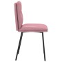 Sillas de comedor 2 unidades terciopelo rosa en Sillas de comedor | Comprar online en Foru.es