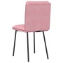 Sillas de comedor 2 unidades terciopelo rosa en Sillas de comedor | Comprar online en Foru.es