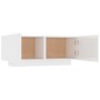Mesita de noche madera de ingeniería blanco brillo 100x35x40 cm de vidaXL, Mesitas de noche - Ref: Foro24-3082771, Precio: 98...