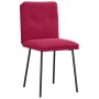 Sillas de comedor 2 unidades terciopelo rojo tinto en Sillas de comedor | Comprar online en Foru.es