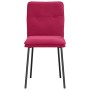 Sillas de comedor 2 unidades terciopelo rojo tinto en Sillas de comedor | Comprar online en Foru.es
