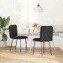 Sillas de comedor 2 unidades terciopelo negro en Sillas de comedor | Comprar online en Foru.es