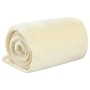 Manta de poliéster color crema 150x200 cm de vidaXL, Mantas - Ref: Foro24-136270, Precio: 24,12 €, Descuento: %