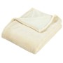 Manta de poliéster color crema 150x200 cm de vidaXL, Mantas - Ref: Foro24-136270, Precio: 24,12 €, Descuento: %