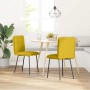 Sillas de comedor 2 unidades terciopelo amarillo en Sillas de comedor | Comprar online en Foru.es
