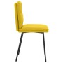 Sillas de comedor 2 unidades terciopelo amarillo en Sillas de comedor | Comprar online en Foru.es