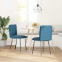Sillas de comedor 2 unidades terciopelo azul en Sillas de comedor | Comprar online en Foru.es