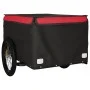 Remolque para bicicleta hierro negro y rojo 45 kg de vidaXL, Remolques para bicicletas - Ref: Foro24-94090, Precio: 95,08 €, ...