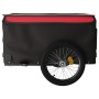 Remolque para bicicleta hierro negro y rojo 45 kg de vidaXL, Remolques para bicicletas - Ref: Foro24-94090, Precio: 95,40 €, ...