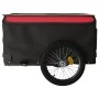 Remolque para bicicleta hierro negro y rojo 45 kg de vidaXL, Remolques para bicicletas - Ref: Foro24-94090, Precio: 95,08 €, ...
