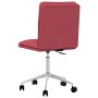 Silla de comedor de cuero sintético rojo tinto en Sillas de comedor | Comprar online en Foru.es