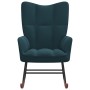 Silla mecedora de terciopelo azul de vidaXL, Mecedoras - Ref: Foro24-328149, Precio: 119,78 €, Descuento: %