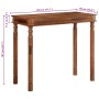 Mesa alta de madera maciza de acacia 120x60x107 cm en Mesas de comedor | Comprar online en Foru.es
