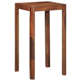 Mesa alta de madera maciza de acacia 60x60x107 cm en Mesas de comedor | Comprar online en Foru.es